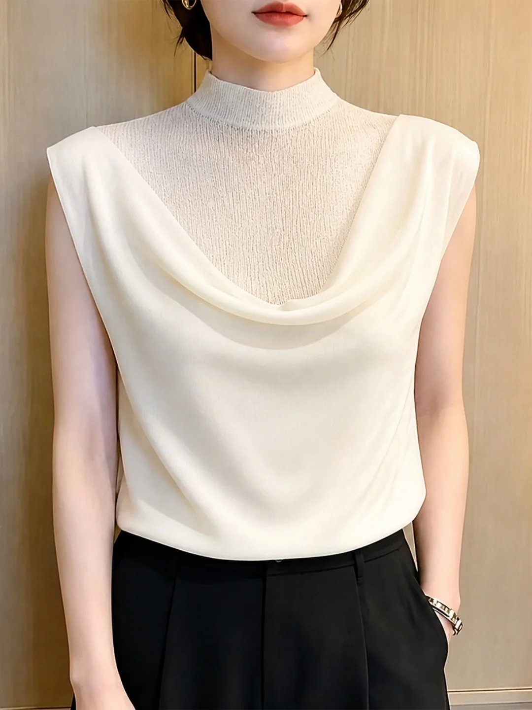 Summer 2026 Minimalist Casual Versatile Overhead Soft Comfortable Elegant Design Top Women's Fashion Silk Blouse Commute Style
Summer 2026 Minimalist Casual Versatile Overhead Soft Comfortable Elegant Design Top Women's Fashion Silk Blouse Commute Style
