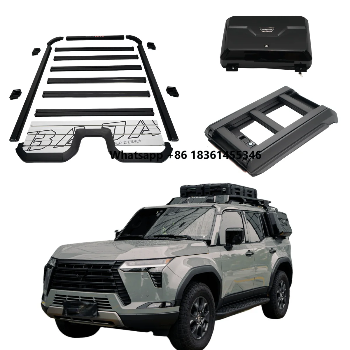 For GX550 2024 CAR ROOF RACK ROOF PLATFORM FLAT PLATFORM & SIDE LADDER & SIDE STORAGE BOX in Aluminium Perfect FIT
For GX550 2024 CAR ROOF RACK ROOF PLATFORM FLAT PLATFORM & SIDE LADDER & SIDE STORAGE BOX in Aluminium Perfect FIT