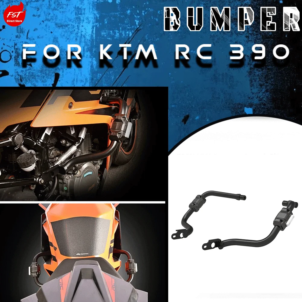 Fit for KTM RC390 Crash Bar, Bumper, Anti-fall Sliders & Racing Guard Motorcycle Protective Mod Parts
Fit for KTM RC390 Crash Bar, Bumper, Anti-fall Sliders & Racing Guard Motorcycle Protective Mod Parts