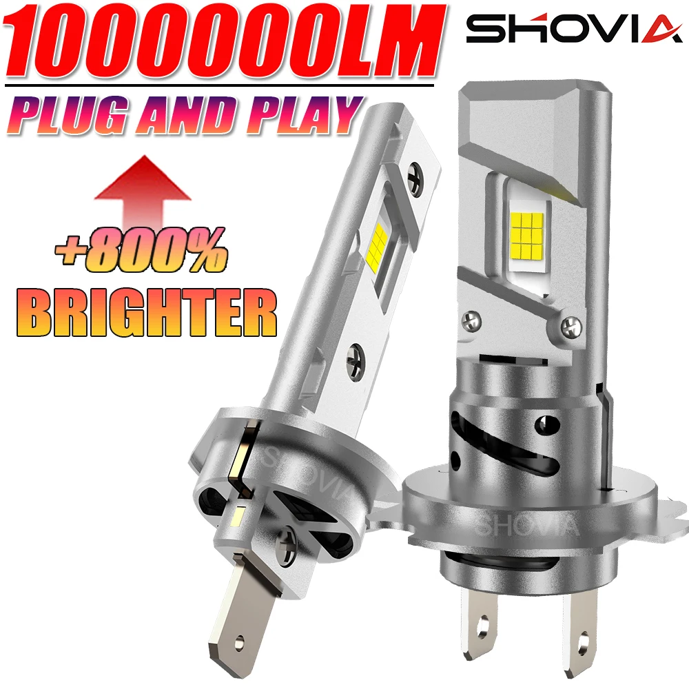 Светодиодные лампы H1 H7 для фар, без ошибок CANBUS, с турбовентилятором, 1:1 мини, беспроводные, суперяркие, 6000K белый свет, Plug&Play, 12В, для автомобильных противотуманных фар
Светодиодные лампы H1 H7 для фар, без ошибок CANBUS, с турбовентилятором, 1:1 мини, беспроводные, суперяркие, 6000K белый свет, Plug&Play, 12В, для автомобильных противотуманных фар