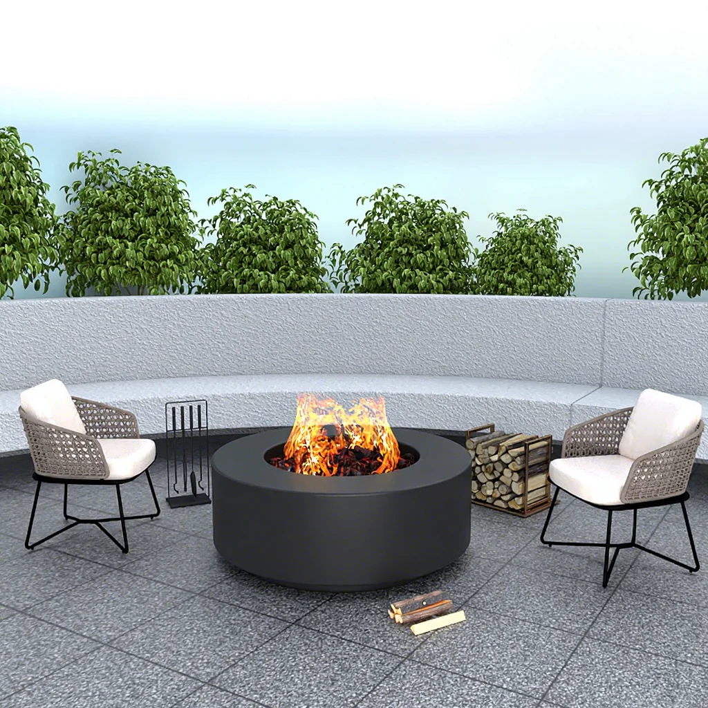 High Temperature Resistant Wood/Gas/Alcohol/Atomized/Electronic Outdoor Round Table Fireplace
High Temperature Resistant Wood/Gas/Alcohol/Atomized/Electronic Outdoor Round Table Fireplace