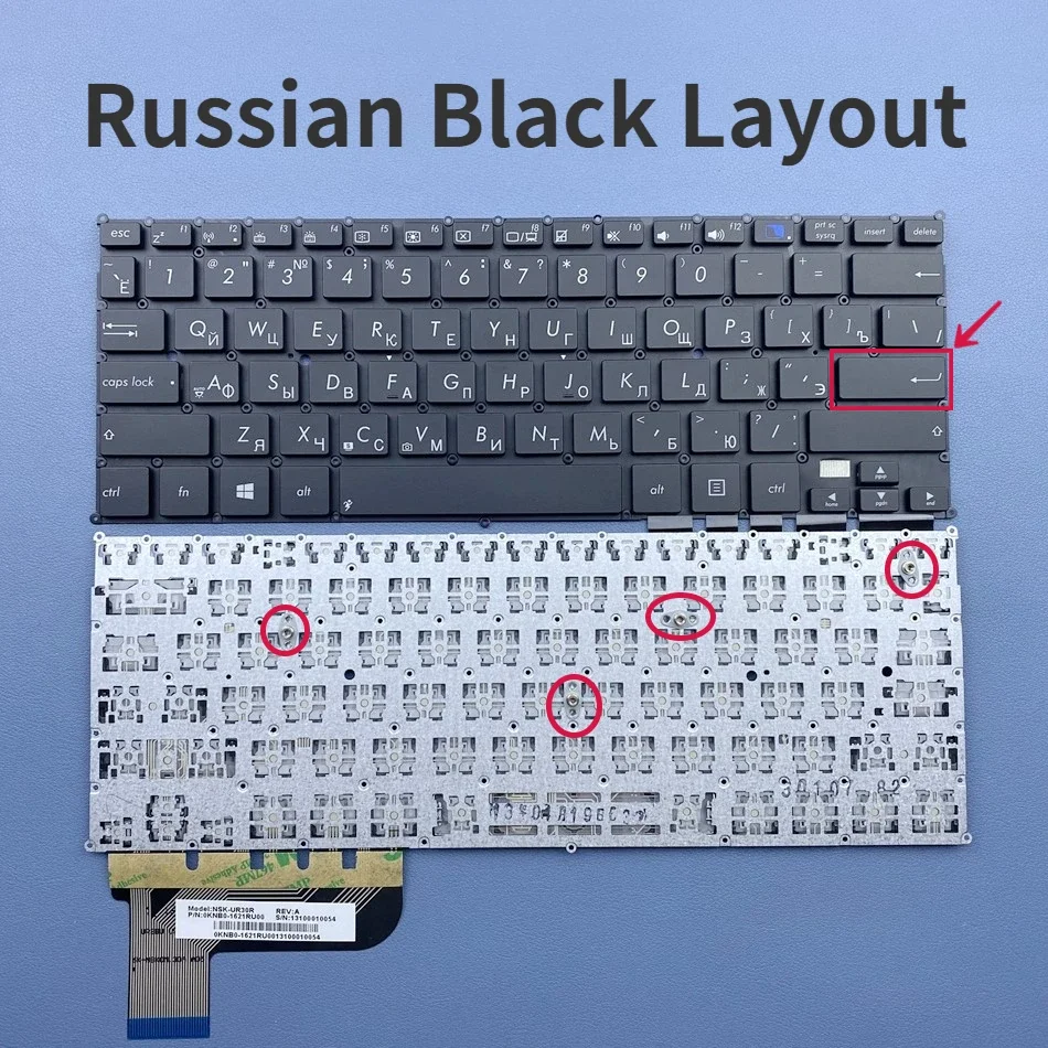 Russian (Backlit Key)Keyboard for Asus Taichi 21 series NSK-UR30R 0KNB-1621RU00 RU Layout
Russian (Backlit Key)Keyboard for Asus Taichi 21 series NSK-UR30R 0KNB-1621RU00 RU Layout