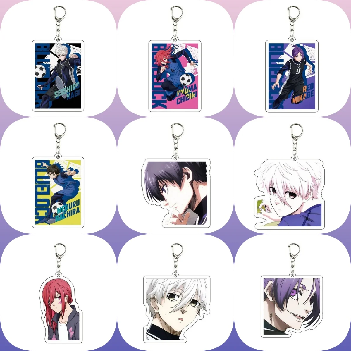 6CM Anime BLUE LOCK cool Acrylic Keychain Model Cosplay Characters Ornament Accessories Goods Collection Christmas Gifts
6CM Anime BLUE LOCK cool Acrylic Keychain Model Cosplay Characters Ornament Accessories Goods Collection Christmas Gifts