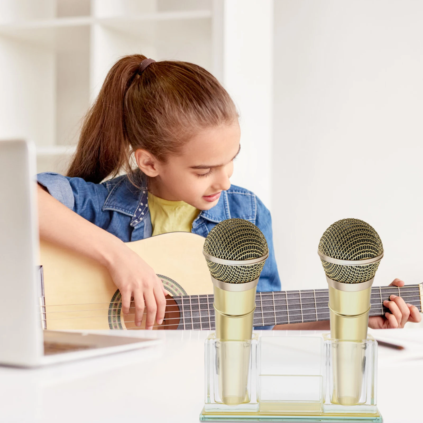 Crystal Acrylic Mic Stand Desktop Sturdy Wireless Microphone Holder 2-Slot Stable Base For Office Home Ktv Universal
Crystal Acrylic Mic Stand Desktop Sturdy Wireless Microphone Holder 2-Slot Stable Base For Office Home Ktv Universal