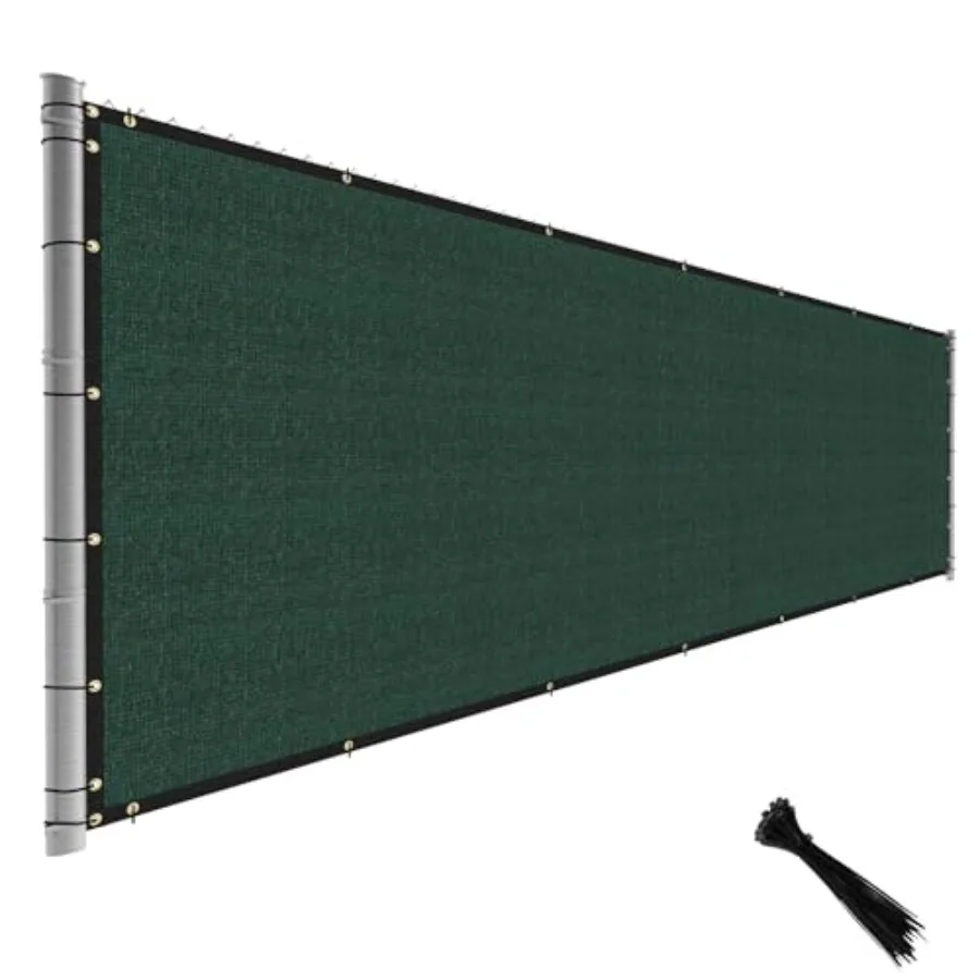 Fence Privacy Screen Green 6 Feet x 50 Feet Outdoor Shade Cloth with Grommets, 150 GSM Temporary Fence Cover with Zipties Mesh
Fence Privacy Screen Green 6 Feet x 50 Feet Outdoor Shade Cloth with Grommets, 150 GSM Temporary Fence Cover with Zipties Mesh