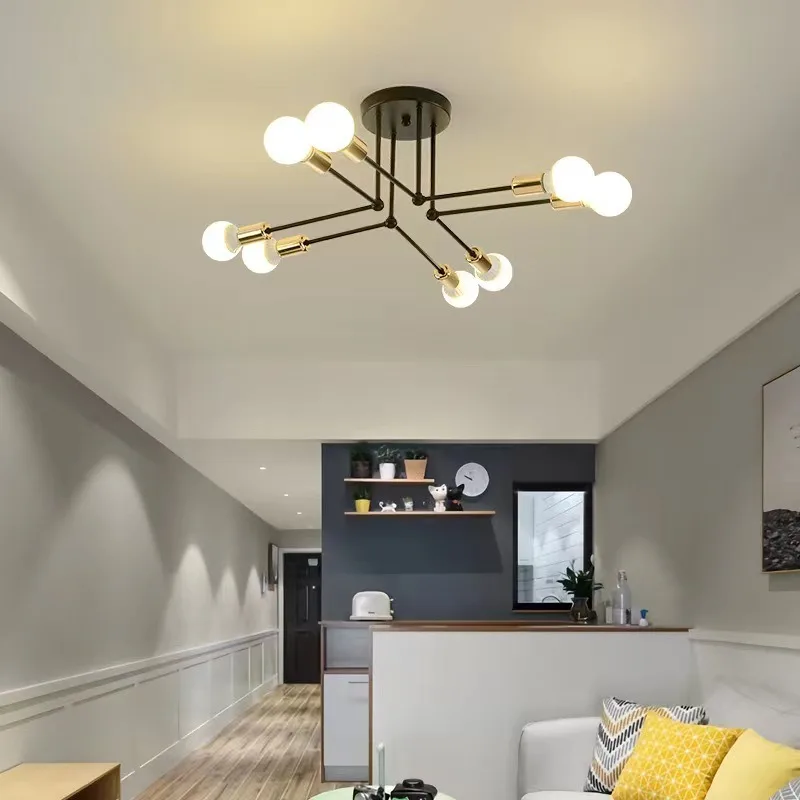 Cross-border ceiling lamp creative wrought iron modern branch Nordic ceiling lamp bedroom living room home personalized new lamp
Cross-border ceiling lamp creative wrought iron modern branch Nordic ceiling lamp bedroom living room home personalized new lamp