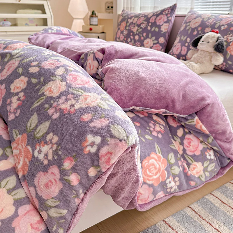 New 2025 Warm Milk Fleece Single Quilt Cover Thickened Printed Quilt Covers and Bedding for Autumn and Winter
New 2025 Warm Milk Fleece Single Quilt Cover Thickened Printed Quilt Covers and Bedding for Autumn and Winter