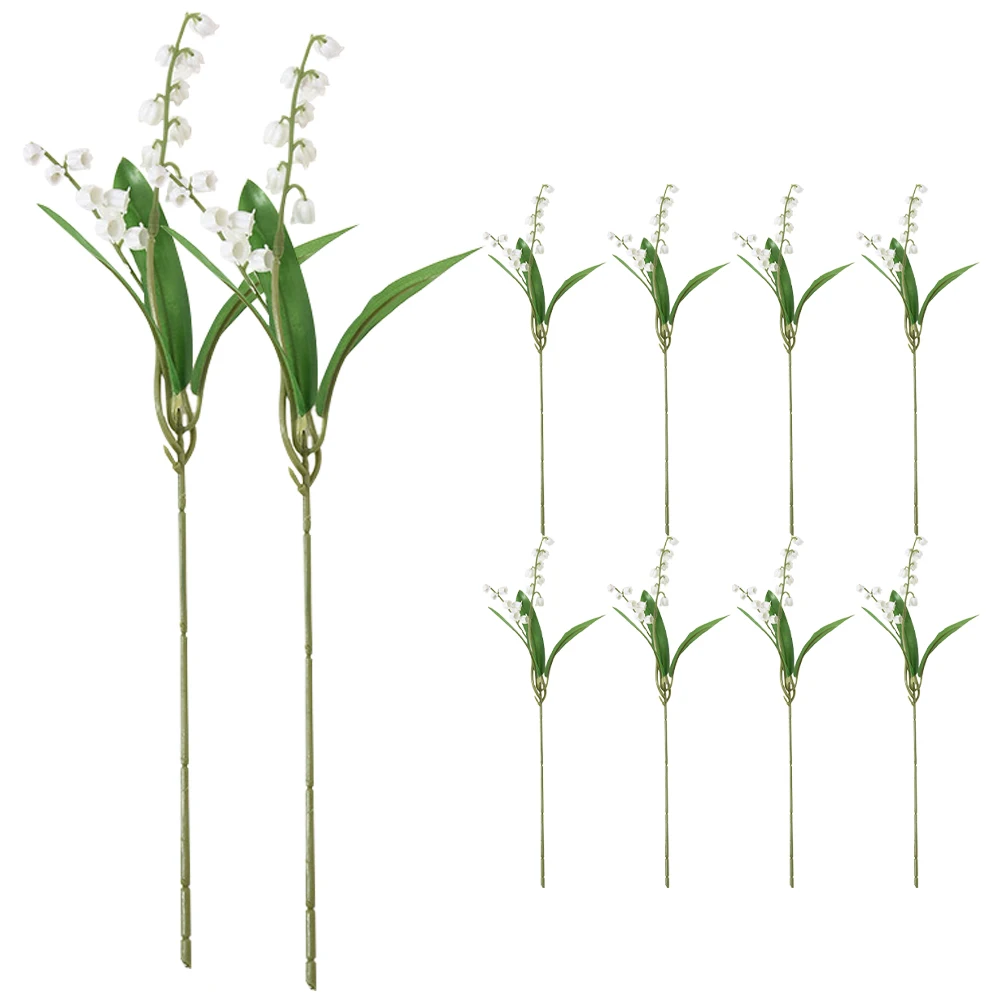 10 Bundles Simulated Lily of The Valley Bouquet Artificial Flower Flowers Simulation Decoration Fake Plastic Faux Floral Stems
10 Bundles Simulated Lily of The Valley Bouquet Artificial Flower Flowers Simulation Decoration Fake Plastic Faux Floral Stems