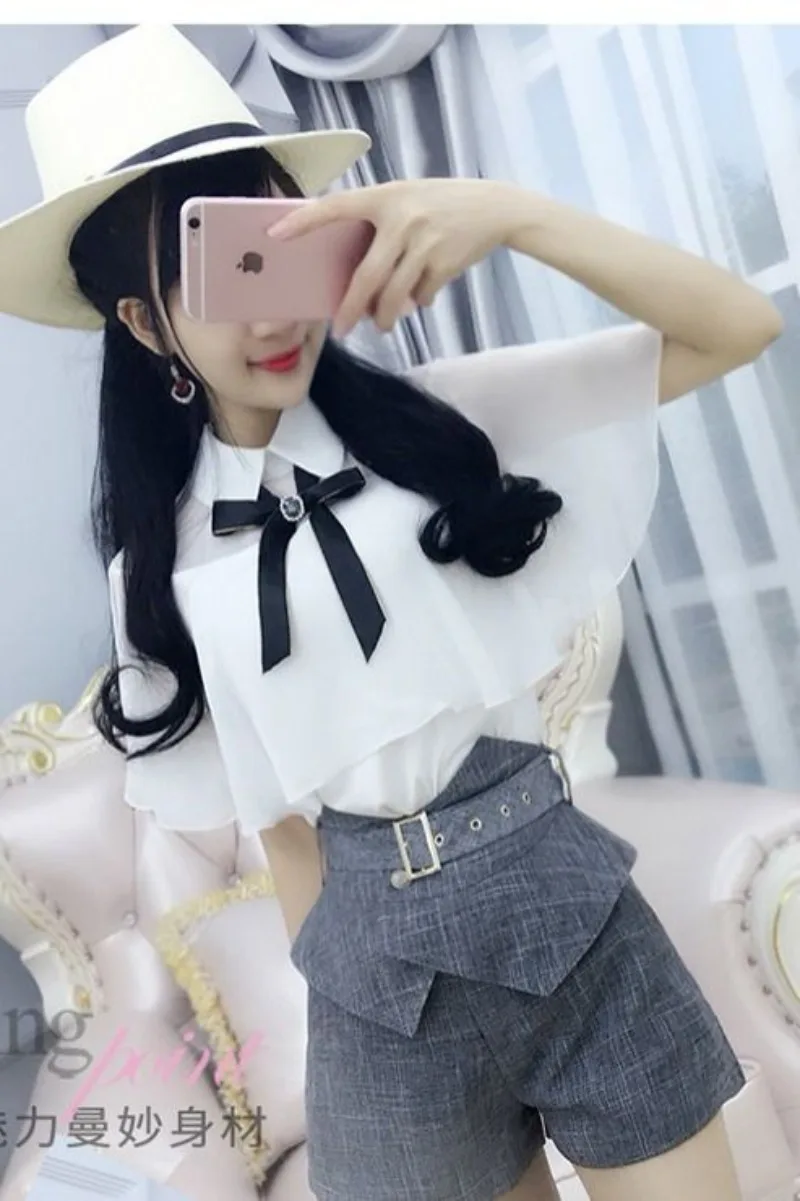 2026 Summer Women Blouse White Shawl Chiffon Shirt Slim
2026 Summer Women Blouse White Shawl Chiffon Shirt Slim
