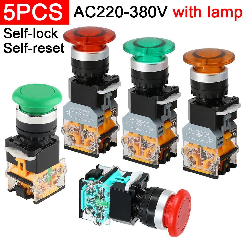 5 шт., отверстие в виде грибовидной головки, 22 мм, LA38-11M, самоблокирующаяся кнопка с самовозвратом, переключатель LA38, переключатель с плоской головкой, один выключатель аварийной остановки
5 шт., отверстие в виде грибовидной головки, 22 мм, LA38-11M, самоблокирующаяся кнопка с самовозвратом, переключатель LA38, переключатель с плоской головкой, один выключатель аварийной остановки