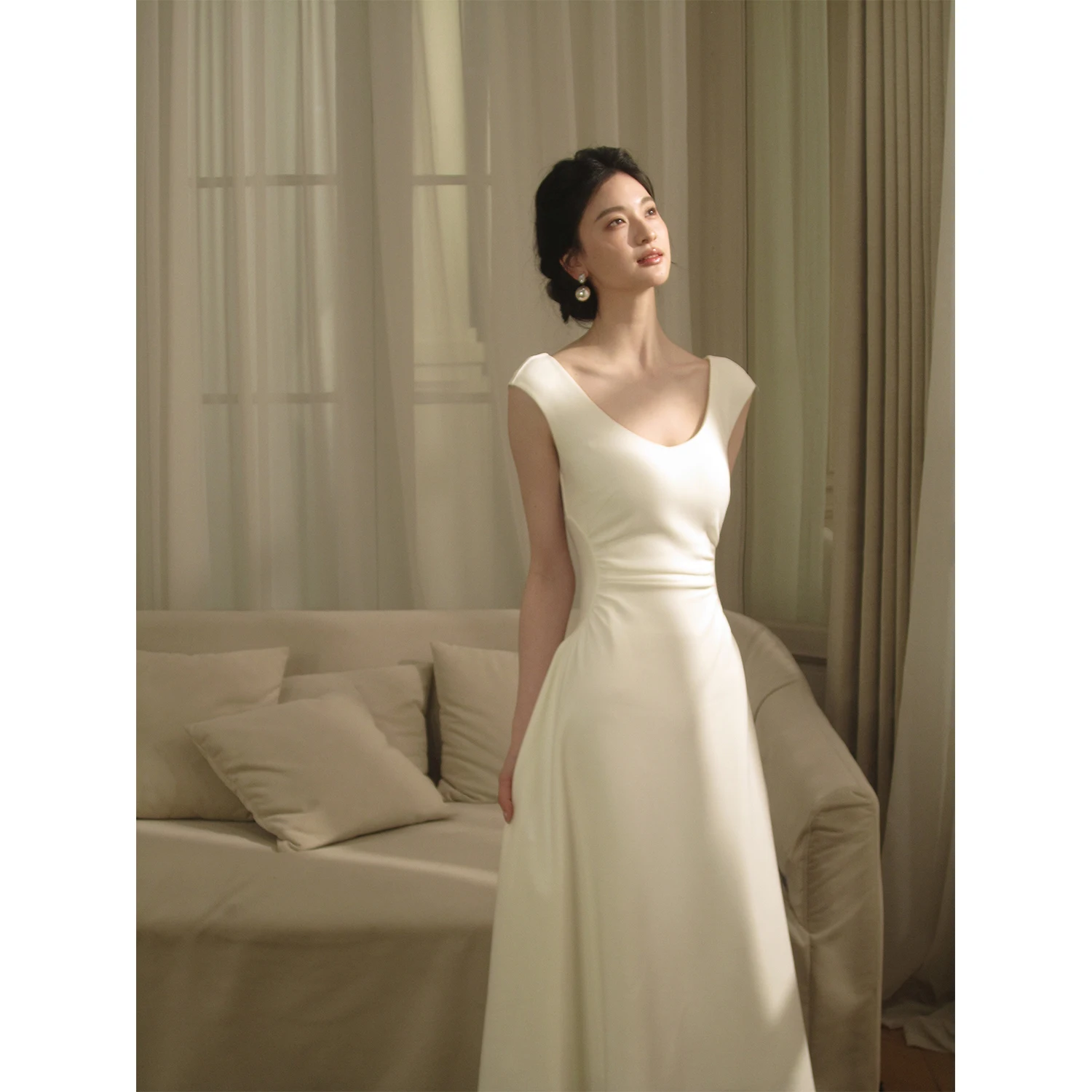 Elegant White Dress Waist-Cinching Slimming Soft Nature Gentle Style City Commute Campus Beach Date Travel Casual A-Line Skirt
Elegant White Dress Waist-Cinching Slimming Soft Nature Gentle Style City Commute Campus Beach Date Travel Casual A-Line Skirt