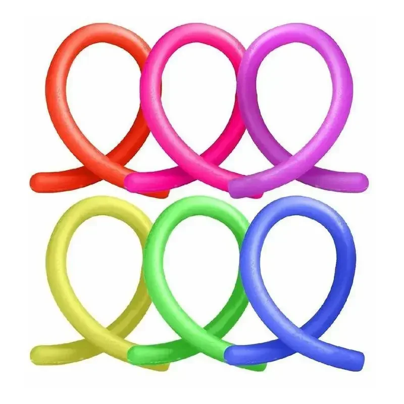 Colorful 6pcs Noodle Elastic Rope Toys Perfect Anti-Anxiety Relief Gag Gifts with Pulling Noodles and Tendons Fun
Colorful 6pcs Noodle Elastic Rope Toys Perfect Anti-Anxiety Relief Gag Gifts with Pulling Noodles and Tendons Fun