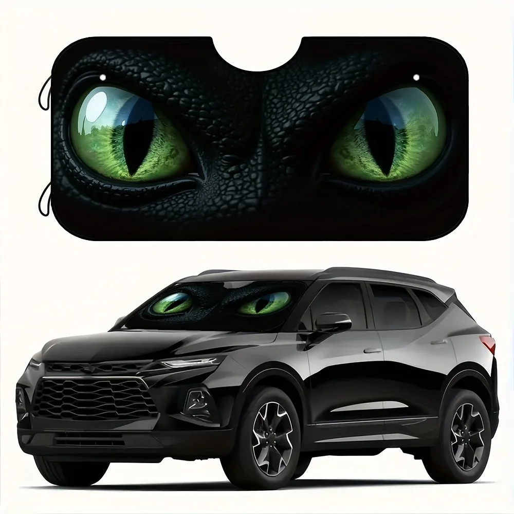 1pc Cute Black Dragon Windshield Sun Shade For Car, SUV, Truck - UV Protection Sunshade For Front Windows, Polyester Material, U
1pc Cute Black Dragon Windshield Sun Shade For Car, SUV, Truck - UV Protection Sunshade For Front Windows, Polyester Material, U
