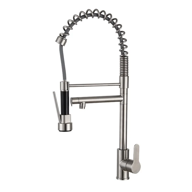 Stainless Steel Dual-Function Spring Kitchen Faucet with Cold And Hot Water Outlet for Vegetable Washing Modern Sink Faucet
Stainless Steel Dual-Function Spring Kitchen Faucet with Cold And Hot Water Outlet for Vegetable Washing Modern Sink Faucet