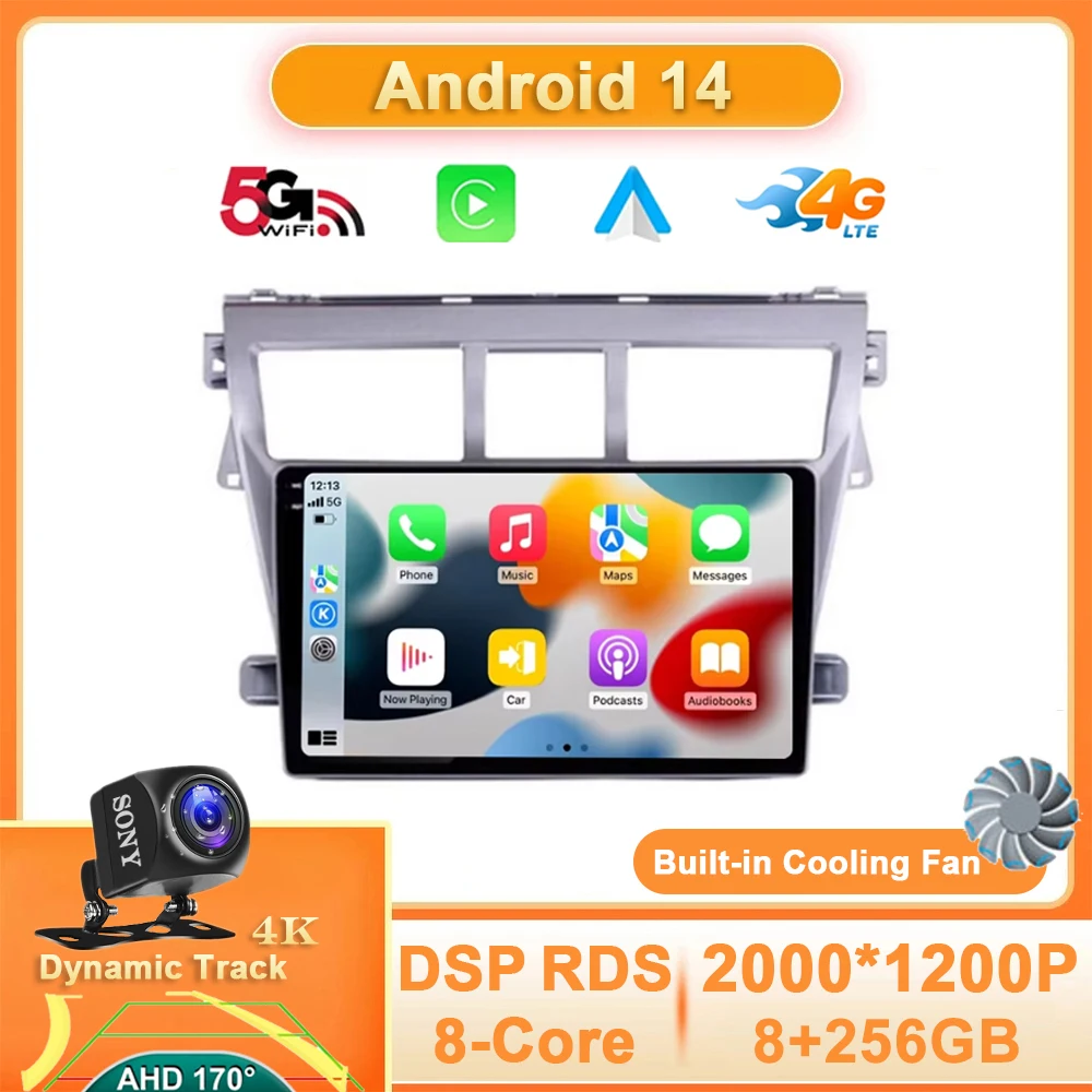 Android 14 для Toyota Vios 2 Yaris 2007 - 2013 автомобильное радио 4G WIFI навигация GPS Мультимедиа стерео видео плеер Carplay Авто QLED
Android 14 для Toyota Vios 2 Yaris 2007 - 2013 автомобильное радио 4G WIFI навигация GPS Мультимедиа стерео видео плеер Carplay Авто QLED