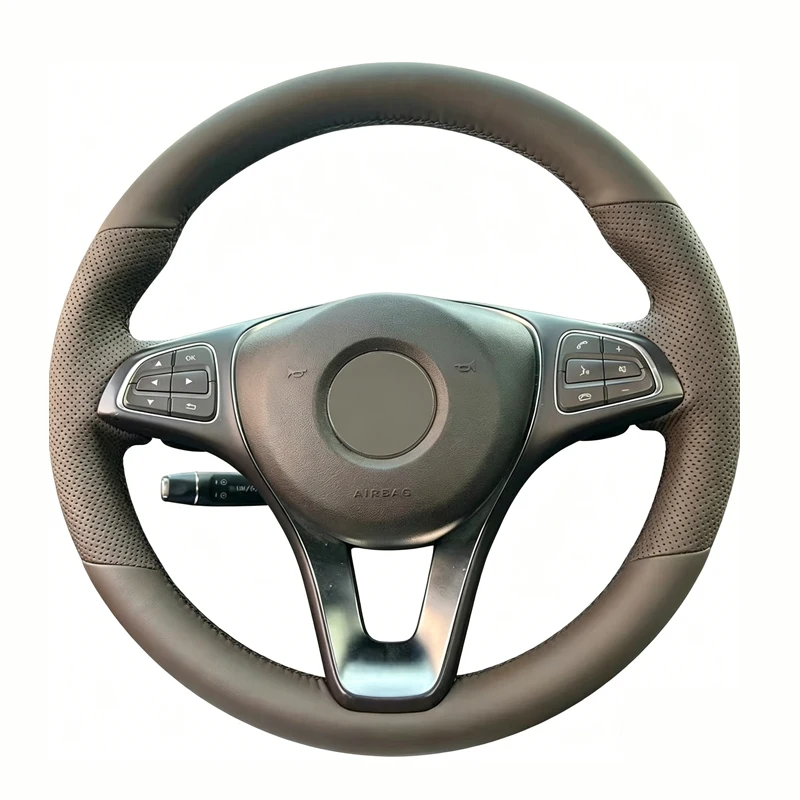 Чехол на руль автомобиля для Mercedes-Benz W176 W246 W205 C117 C218 X218 W213 X156 X253 W166 X166 EQV W447, кожаный, ручной работы
Чехол на руль автомобиля для Mercedes-Benz W176 W246 W205 C117 C218 X218 W213 X156 X253 W166 X166 EQV W447, кожаный, ручной работы
