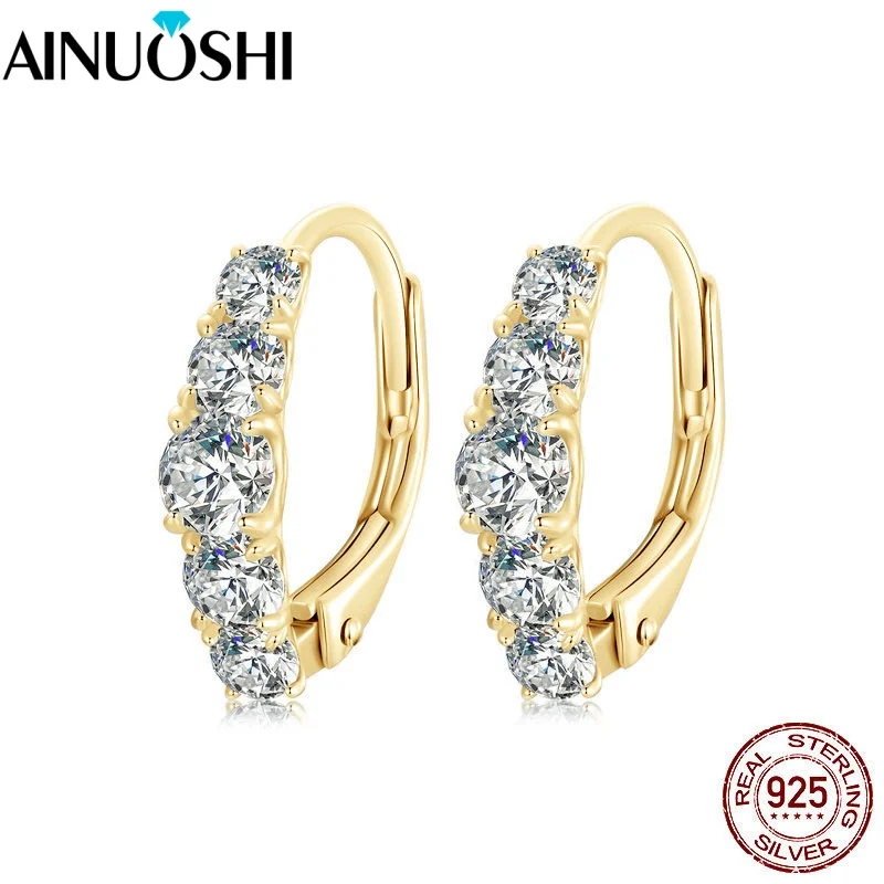 Женские серьги-клипсы AINUOSHI, стерлинговое серебро 925 пробы, 4 мм, 3,5 мм и 3 мм, круглые, сертифицированные GRA, муассанит, вечерние ювелирные изделия, подарки
Женские серьги-клипсы AINUOSHI, стерлинговое серебро 925 пробы, 4 мм, 3,5 мм и 3 мм, круглые, сертифицированные GRA, муассанит, вечерние ювелирные изделия, подарки