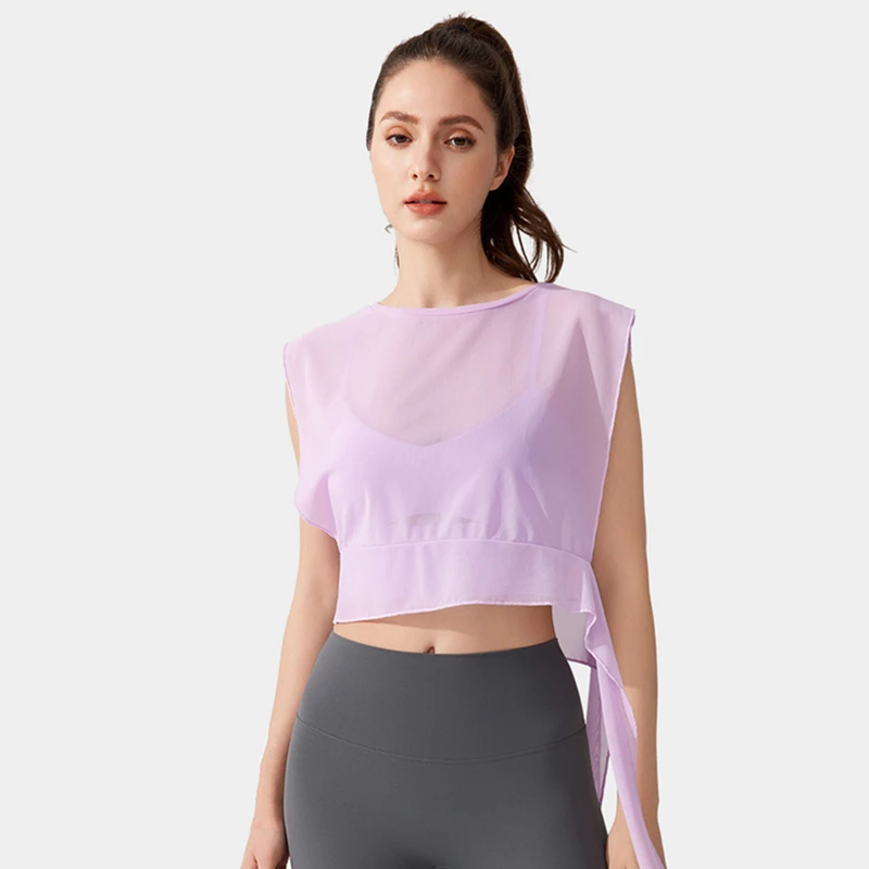 Women Yoga Shirt Sleeveless T-Shirt Thin Loose Sport Vest Bandage Running Tank Tops Gym Fitness Vest Mesh Breathable Smock Femme
Women Yoga Shirt Sleeveless T-Shirt Thin Loose Sport Vest Bandage Running Tank Tops Gym Fitness Vest Mesh Breathable Smock Femme