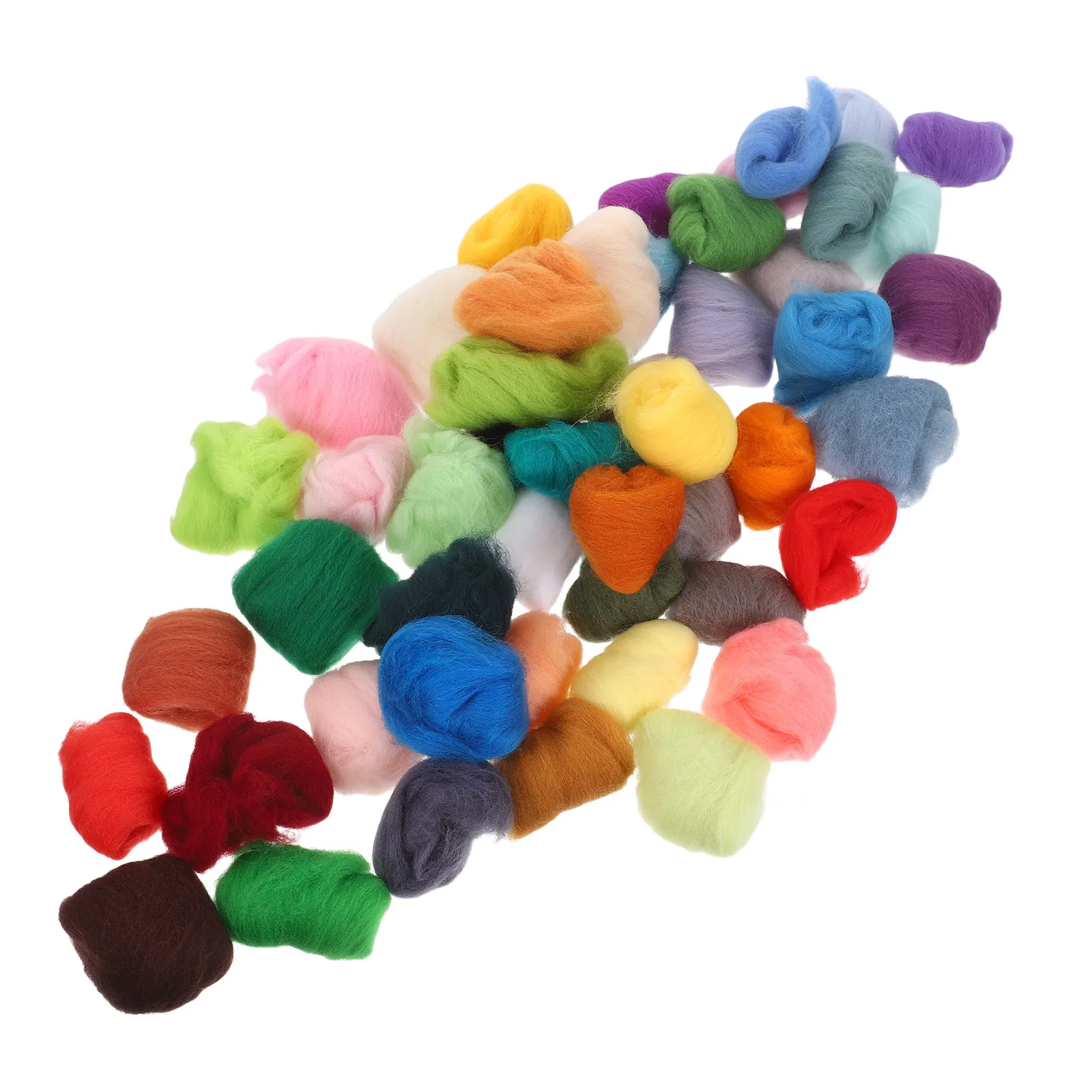 50Pcs Felting Wool for Needle Felting 50 Color Roving Strips Soft DIY Craft Material Beginner Friendly Handmade Felt Art
50Pcs Felting Wool for Needle Felting 50 Color Roving Strips Soft DIY Craft Material Beginner Friendly Handmade Felt Art