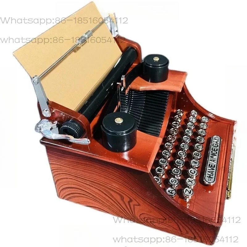 Vintage nostalgic old typewriter music box music box home decoration ornament
Vintage nostalgic old typewriter music box music box home decoration ornament
