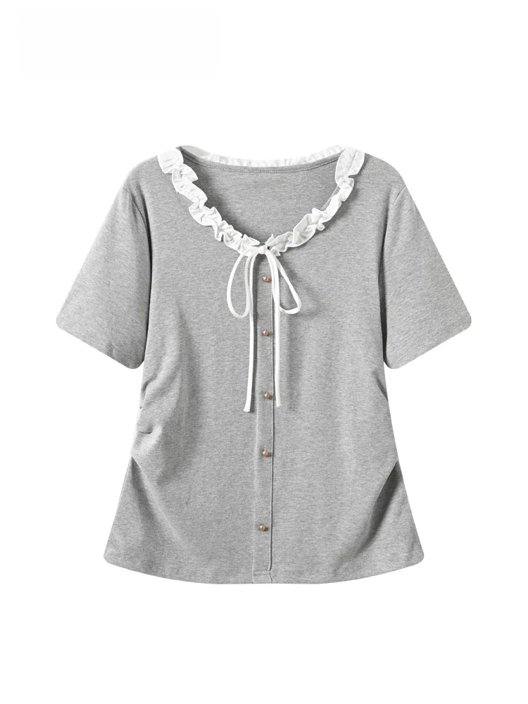 Stylish plus Size Short Sleeve T-Shirt Women's New Fashion Beautiful Fat Sister Anti-Aging Unique Initial Summer Trendy Top
Stylish plus Size Short Sleeve T-Shirt Women's New Fashion Beautiful Fat Sister Anti-Aging Unique Initial Summer Trendy Top
