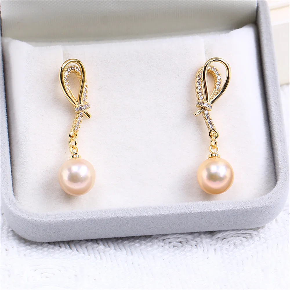Domestic 14k Gold Plated Color Retaining Pearl Zircon Hollow Earrings, DIY Accessories, Simple Female
Domestic 14k Gold Plated Color Retaining Pearl Zircon Hollow Earrings, DIY Accessories, Simple Female