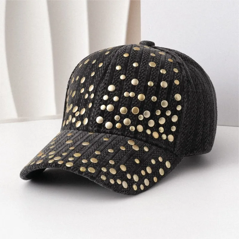 Velvet fact-enhancing outdoor warm hat for young ladies with riveted baseball cap
Velvet fact-enhancing outdoor warm hat for young ladies with riveted baseball cap
