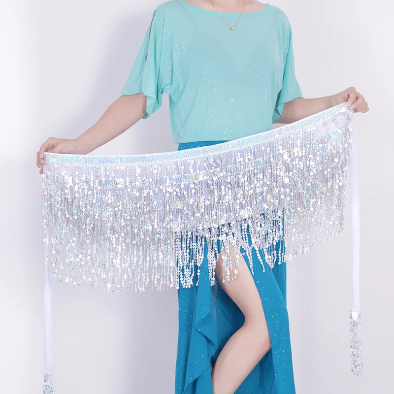 Halloween Bohemian Sequin Tassel Hip Scarf Stage Performance Belly Dance Waist Chain Costume Bright Sparkling Flounce Skirt
Halloween Bohemian Sequin Tassel Hip Scarf Stage Performance Belly Dance Waist Chain Costume Bright Sparkling Flounce Skirt