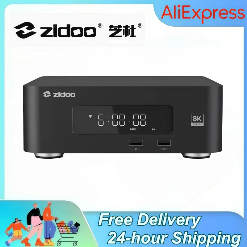 ZIDOO z30 PRO 8K Bluetooth Control Audio Player Built-in HDD Bay High Speed WiFi and 6GB DDR + 64GB EMMC Music Player
ZIDOO z30 PRO 8K Bluetooth Control Audio Player Built-in HDD Bay High Speed WiFi and 6GB DDR + 64GB EMMC Music Player