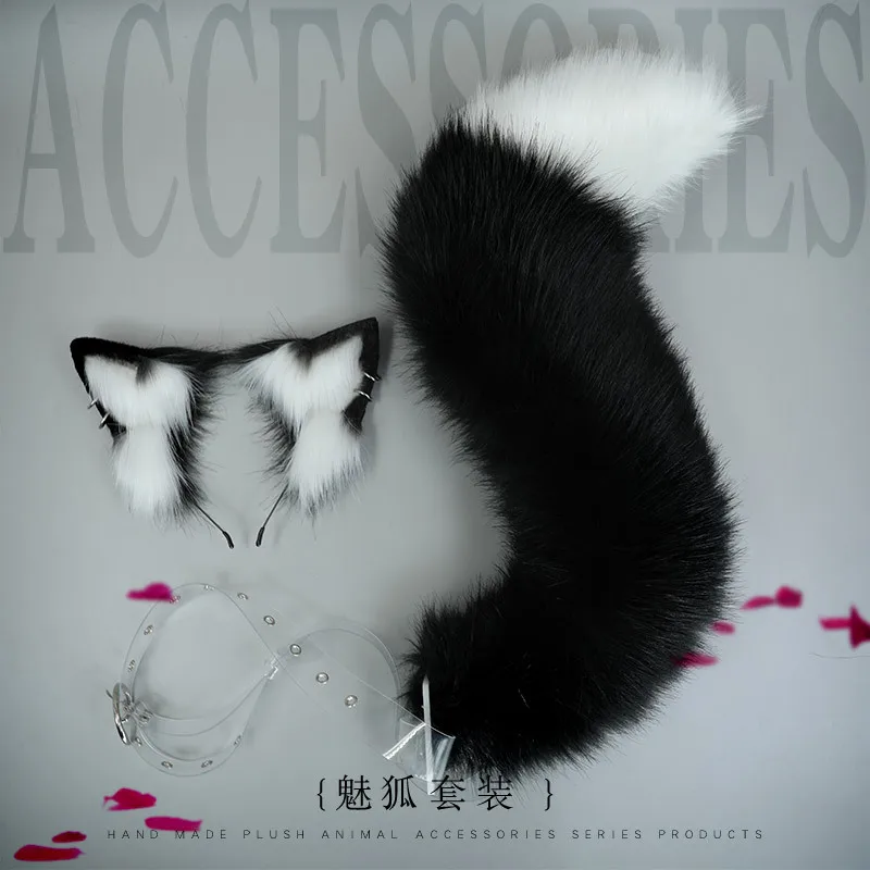 Sexy Fox Tail Cosplay Costume Suit Kawaii Fox Ear Headband Hair Accessories Adjustable Belt Fox Tail JK Gril Halloween Role Play
Sexy Fox Tail Cosplay Costume Suit Kawaii Fox Ear Headband Hair Accessories Adjustable Belt Fox Tail JK Gril Halloween Role Play