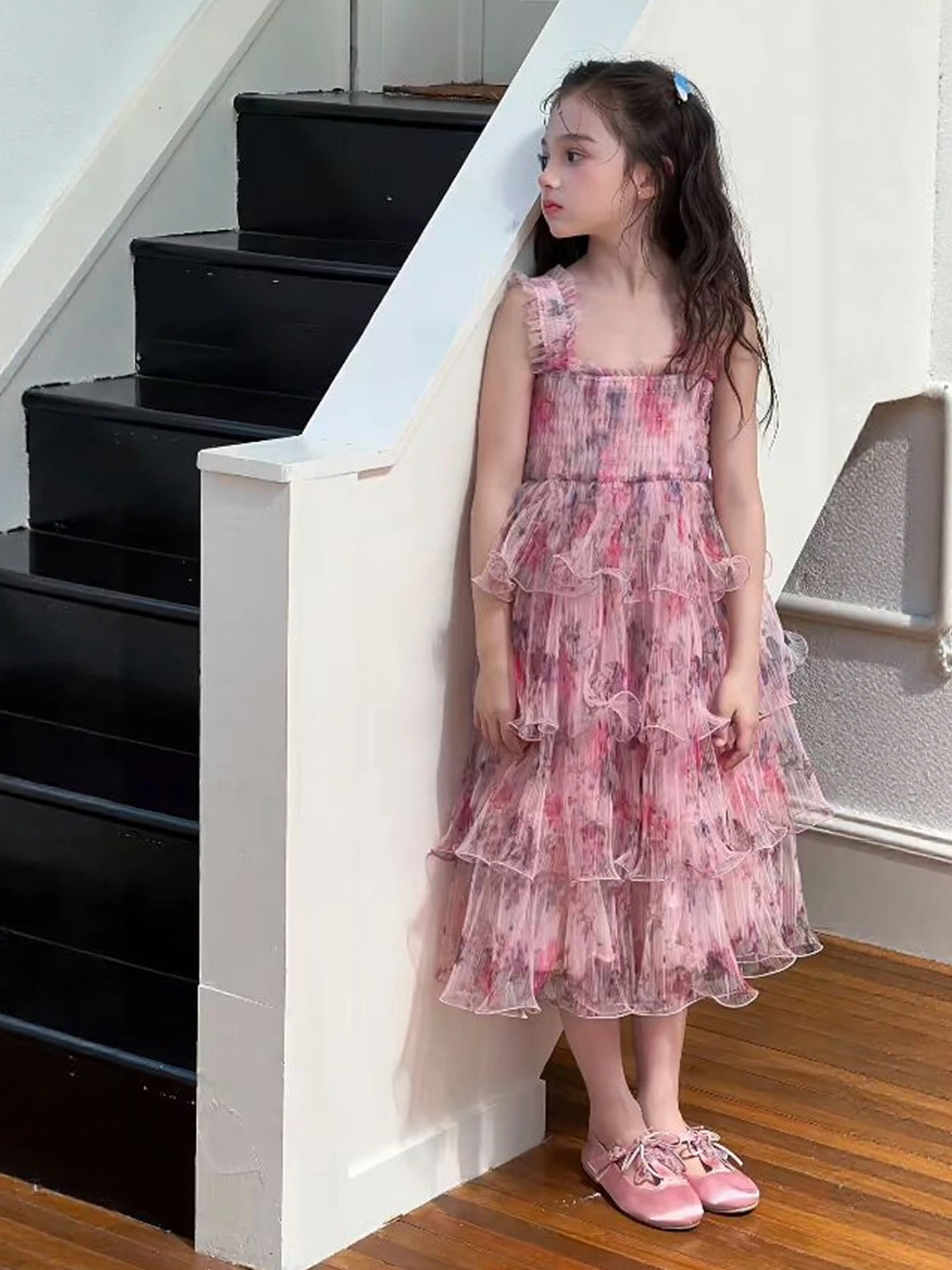 Girls Floral Print Vest Dress Children's Summer Clothing 2026 New Style Countryside Style Pink Beautiful Vest Skirt
Girls Floral Print Vest Dress Children's Summer Clothing 2026 New Style Countryside Style Pink Beautiful Vest Skirt