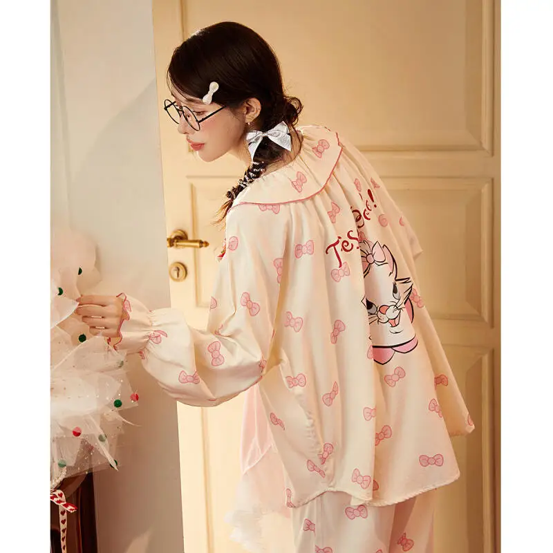 New Women's Long-Sleeved Clothes Pants Thin Section Loose Cartoon Cute Pajamas Homewear Fall Ladies Pajamas White Cow Homewear
New Women's Long-Sleeved Clothes Pants Thin Section Loose Cartoon Cute Pajamas Homewear Fall Ladies Pajamas White Cow Homewear