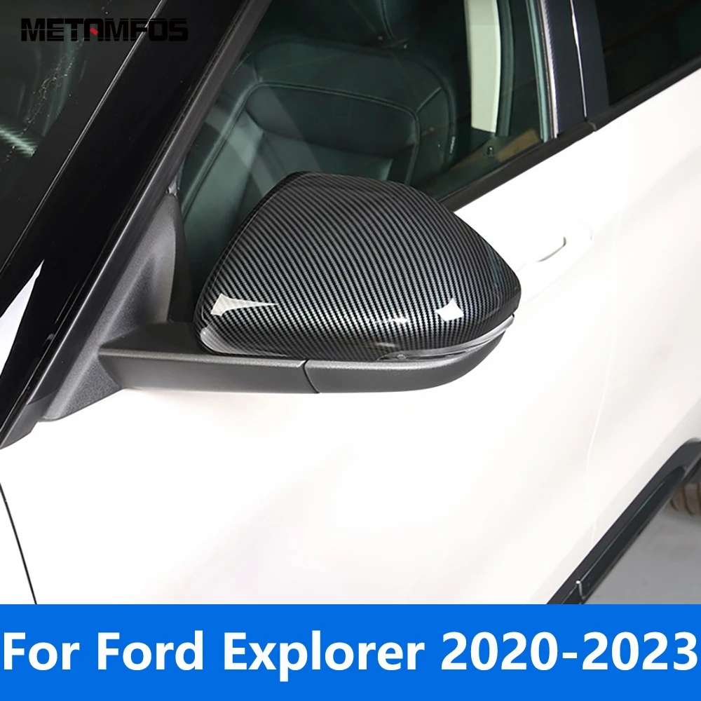 Накладка на боковое зеркало заднего вида для Ford Explorer 2020 2021 2022 2023, защитная крышка из углеродного волокна, аксессуары для стайлинга автомобилей 
Накладка на боковое зеркало заднего вида для Ford Explorer 2020 2021 2022 2023, защитная крышка из углеродного волокна, аксессуары для стайлинга автомобилей