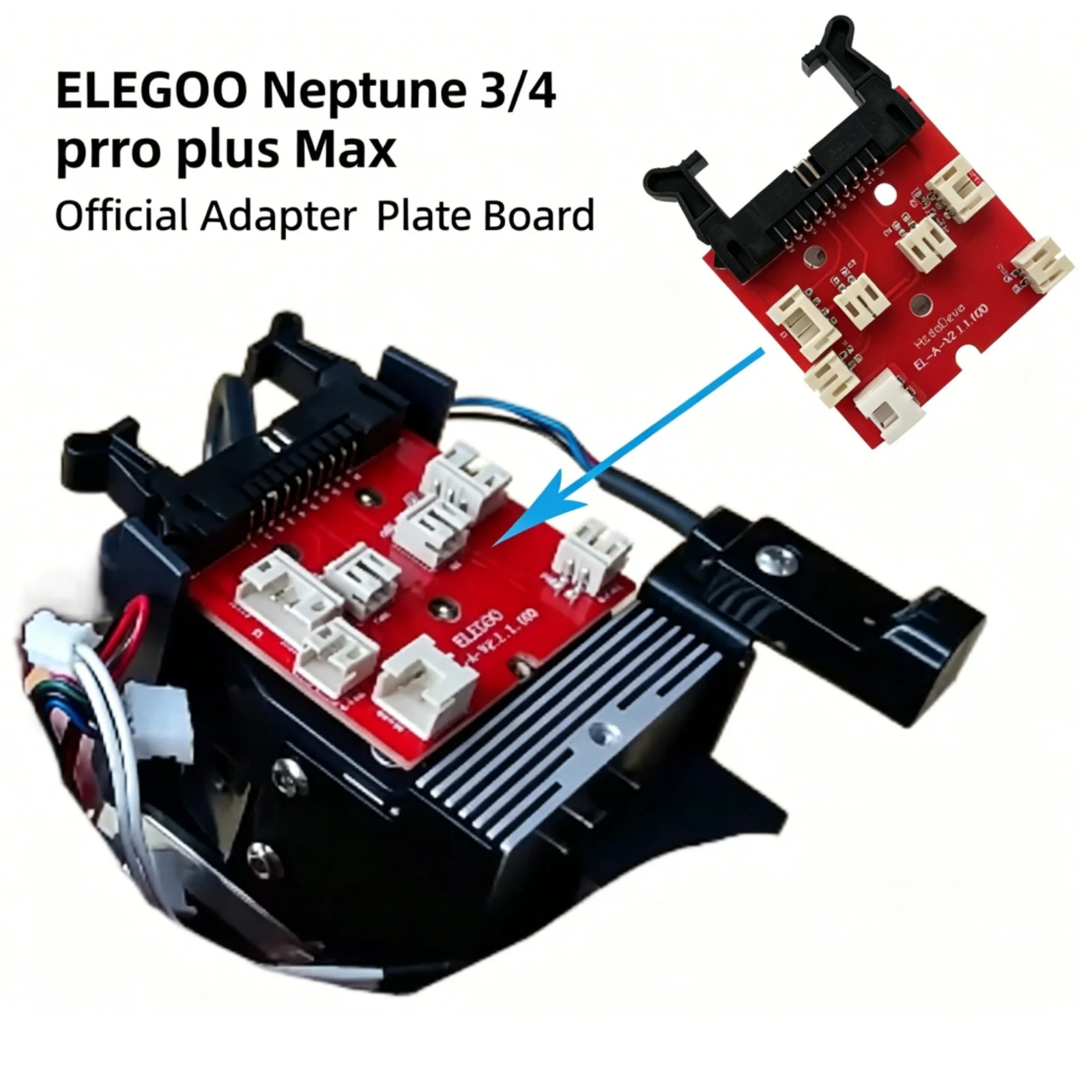 ELEGOO Neptune 3/4 pro plus Max Official Extruder Adapter Plate Board Genuine For 3D Printer Accessories Origin Parts for Elegoo
ELEGOO Neptune 3/4 pro plus Max Official Extruder Adapter Plate Board Genuine For 3D Printer Accessories Origin Parts for Elegoo