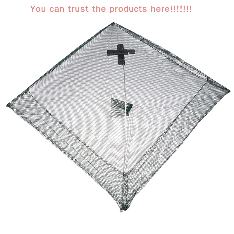 Large Capacity Nylon Casting Net Fishing Cage For Carp Crucian Shrimp Crab Portable 60*60CM Folding Landing Fishing Net
Large Capacity Nylon Casting Net Fishing Cage For Carp Crucian Shrimp Crab Portable 60*60CM Folding Landing Fishing Net