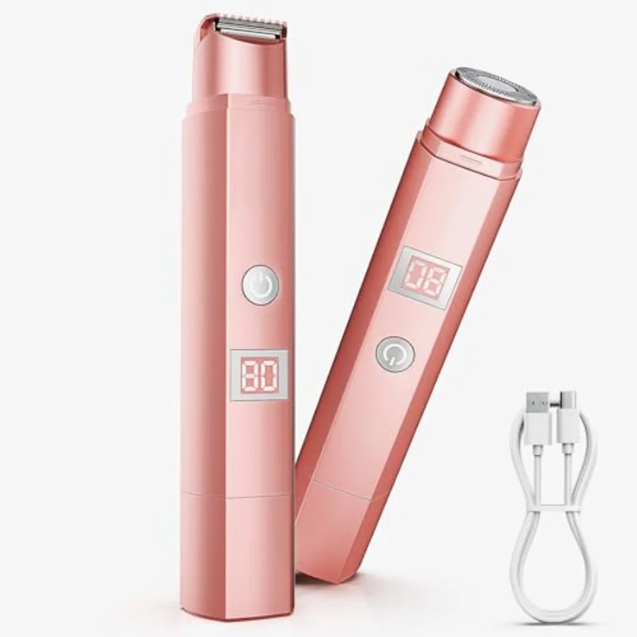 Electric Bikini Trimmer for Women Dual Head Electric Shaver with LED Display Painless Electric Razors 120Min Runtime IPX7 Water
Electric Bikini Trimmer for Women Dual Head Electric Shaver with LED Display Painless Electric Razors 120Min Runtime IPX7 Water