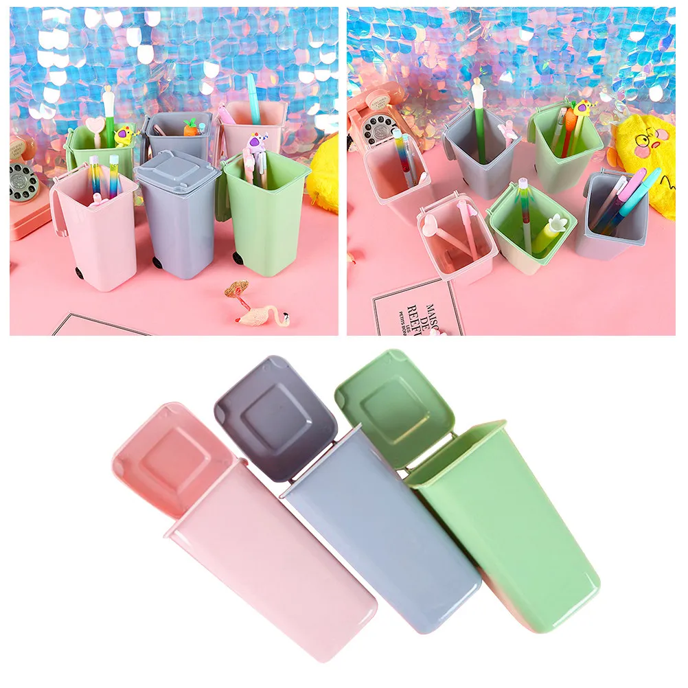 3Pcs Mini Trash Can Shaped Pencil Holder Desktop Organizer for Writing Instruments Scissors Rulers Office Supplies Storage Cup
3Pcs Mini Trash Can Shaped Pencil Holder Desktop Organizer for Writing Instruments Scissors Rulers Office Supplies Storage Cup