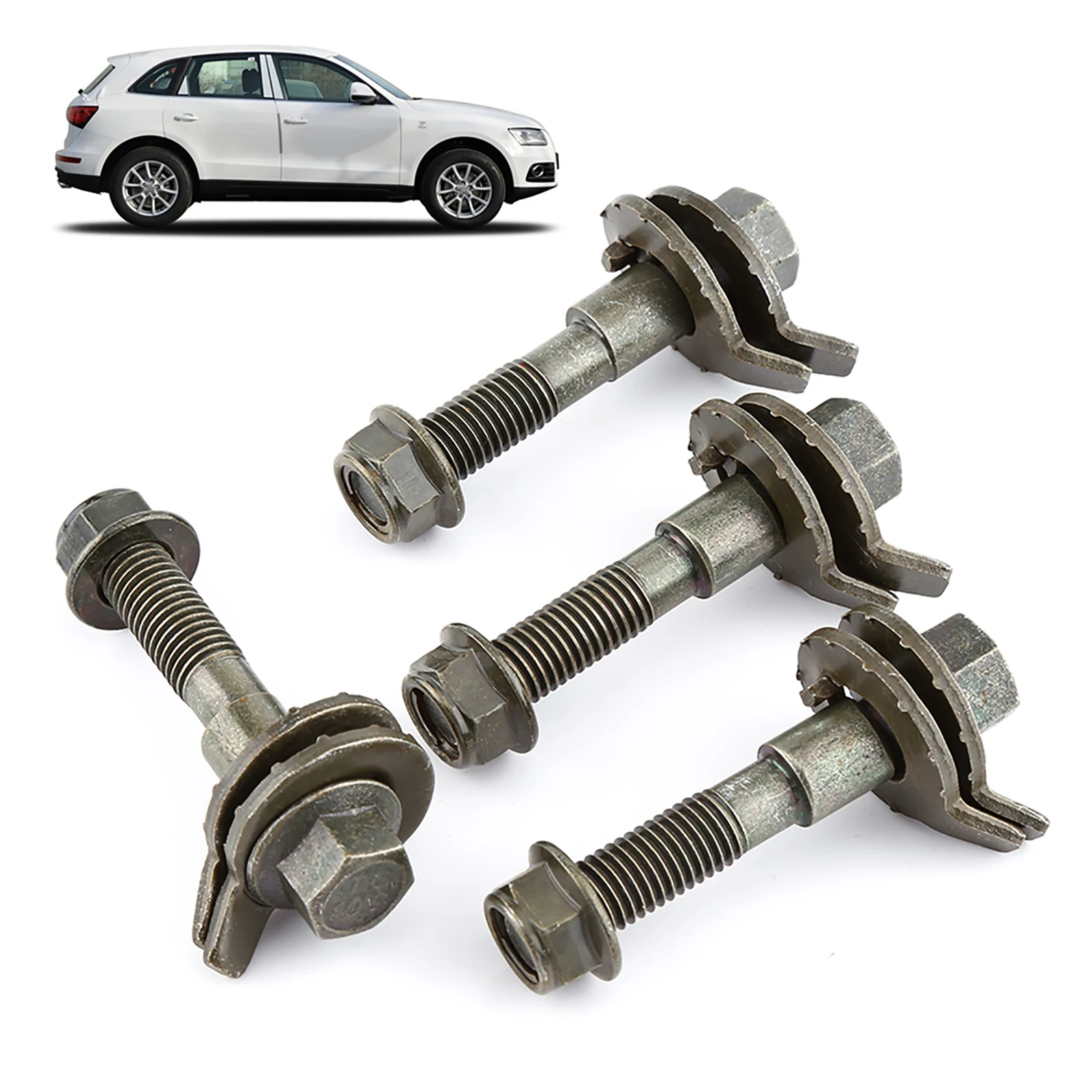 4pcs 14mm Steel Adjustable Camber Bolt Kit for Vehicle Wheel Alignment Camber Correction Cam Bolt Set
4pcs 14mm Steel Adjustable Camber Bolt Kit for Vehicle Wheel Alignment Camber Correction Cam Bolt Set