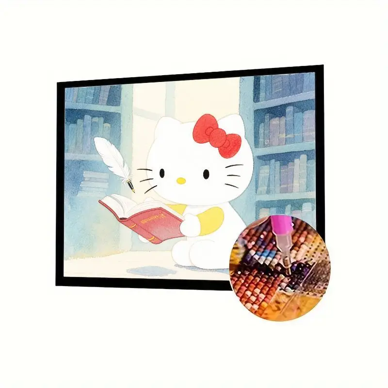 1 шт. Hello Kitty Reading in Library Набор алмазной живописи - 5D Полная круглая дрель DIY Мультяшная мозаика Художественное ремесло для релаксации и стресса
1 шт. Hello Kitty Reading in Library Набор алмазной живописи - 5D Полная круглая дрель DIY Мультяшная мозаика Художественное ремесло для релаксации и стресса