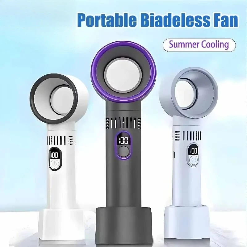 New Outdoor Portable Handheld Fan with LED Display Mini Rechargeable 100-level Free Control High Speed Battery Fan
New Outdoor Portable Handheld Fan with LED Display Mini Rechargeable 100-level Free Control High Speed Battery Fan