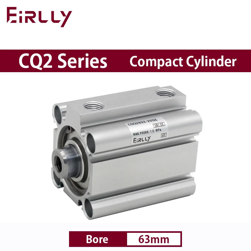 CQ2B63 CDQ2B63 Compact Cylinder Standard Type Double Acting single Rod Bore 63mm stroke 5-100mm Female Thread
CQ2B63 CDQ2B63 Compact Cylinder Standard Type Double Acting single Rod Bore 63mm stroke 5-100mm Female Thread