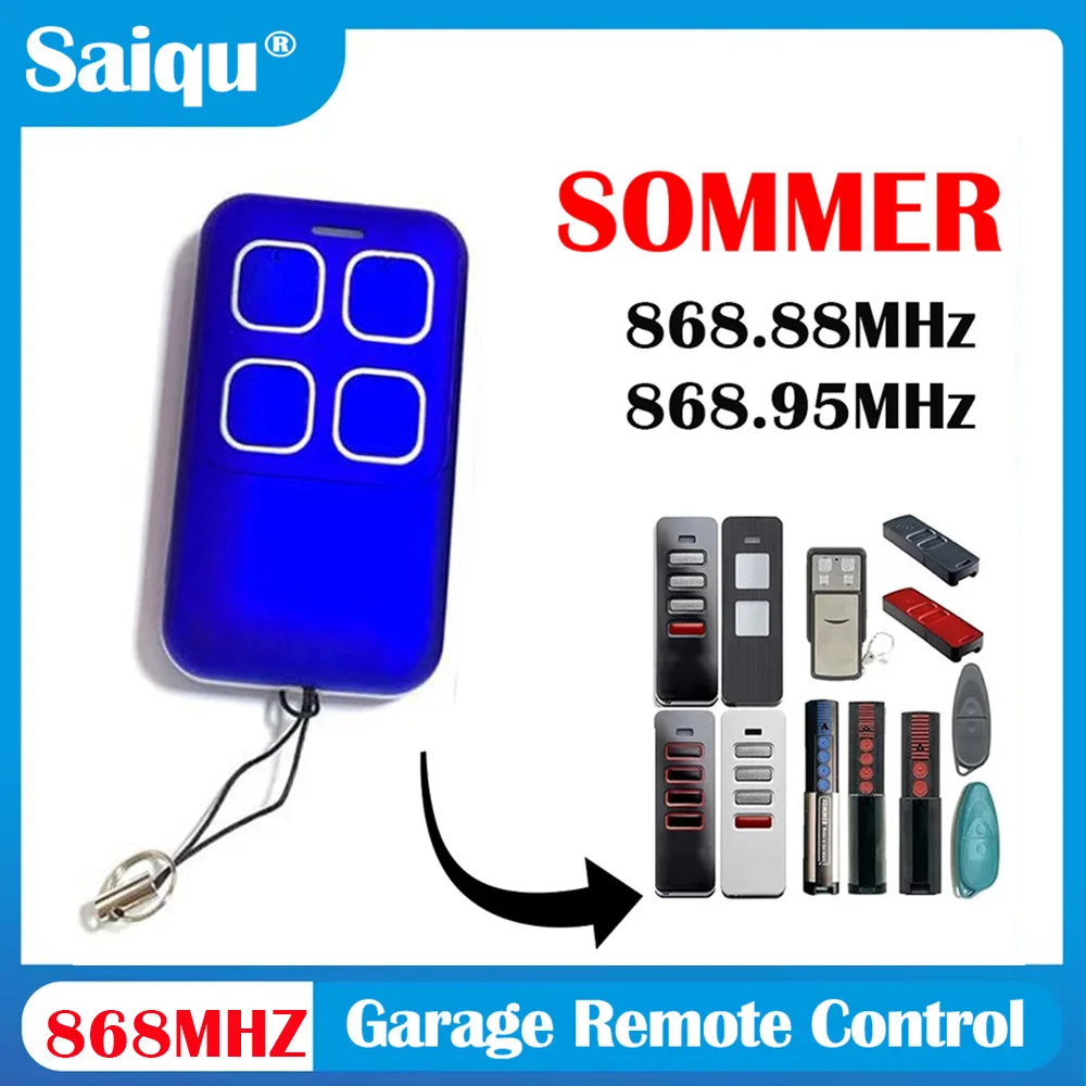 Universal 868MHz Remote Control SOMMER PEARL VIBE SOMloq 4019V000 4019V001 4019V003 4019V021 TX55-868-4 Replacement Transmitter
Universal 868MHz Remote Control SOMMER PEARL VIBE SOMloq 4019V000 4019V001 4019V003 4019V021 TX55-868-4 Replacement Transmitter