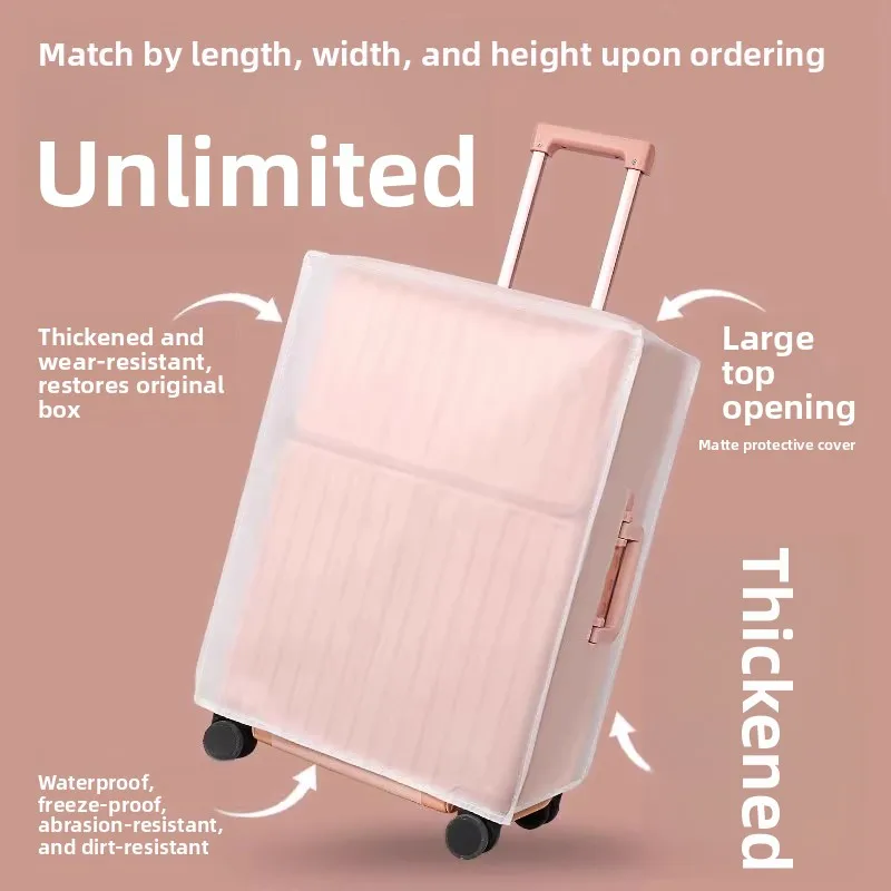 Thickened Wear-resistant Protective Cover for Luggage Transparent Check-in Bag Protector Dustproof Guard for Travel Suitcase
Thickened Wear-resistant Protective Cover for Luggage Transparent Check-in Bag Protector Dustproof Guard for Travel Suitcase