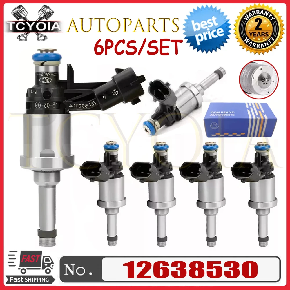 PEIVSO 6Pcs Fuel Injectors 12638530 Fits For Chevrolet Camaro Traverse GMC Acadia CTS 3.6L US 12632255, 12611545
PEIVSO 6Pcs Fuel Injectors 12638530 Fits For Chevrolet Camaro Traverse GMC Acadia CTS 3.6L US 12632255, 12611545