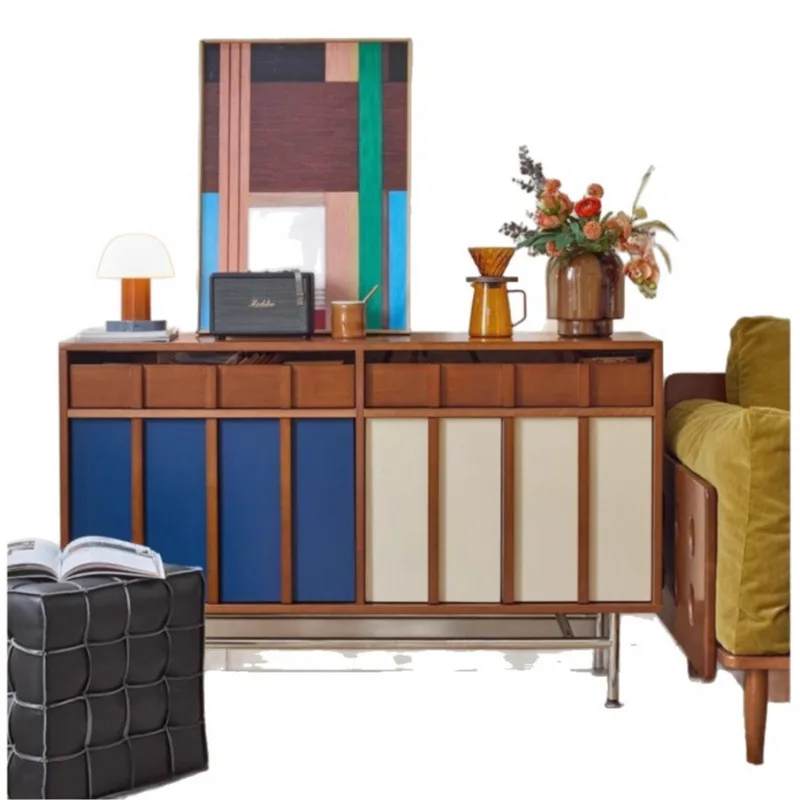 Nordic medieval style sofa side cabinet small apartment living room against the wall side storage retro solid wood dining side
Nordic medieval style sofa side cabinet small apartment living room against the wall side storage retro solid wood dining side