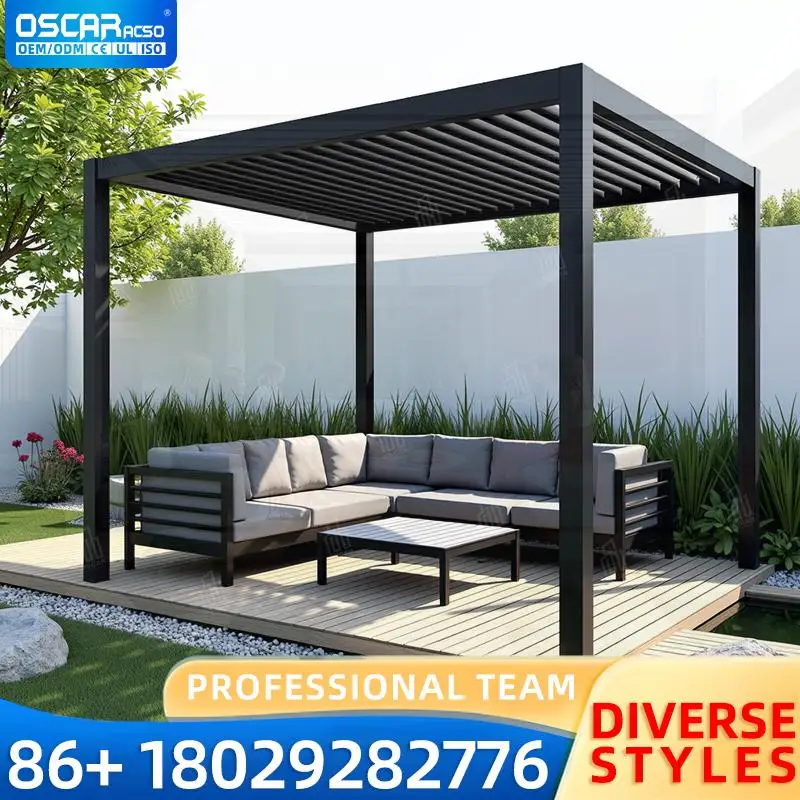 DIY Installation Outdoor Aluminum Louvered Pergola Sturdy Comfortable Modern Minimalist for Garden Patio Backyard pergola
DIY Installation Outdoor Aluminum Louvered Pergola Sturdy Comfortable Modern Minimalist for Garden Patio Backyard pergola