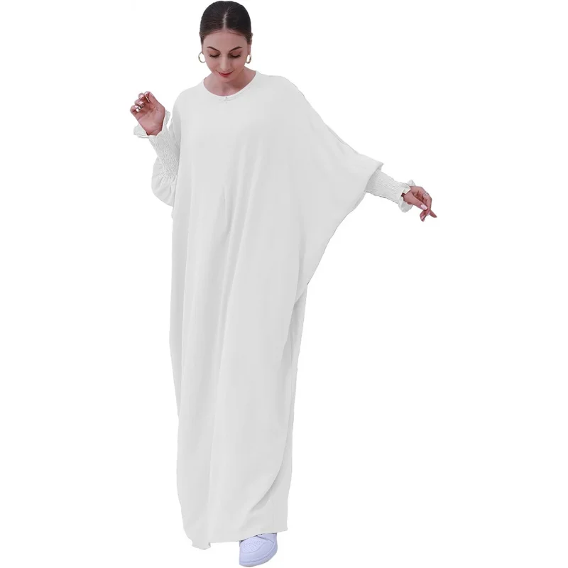 Muslim Prayer Abaya Islamic Women's Khimar Pure Color Hijab Dress Long Sleeve Dubai Kaftan
Muslim Prayer Abaya Islamic Women's Khimar Pure Color Hijab Dress Long Sleeve Dubai Kaftan