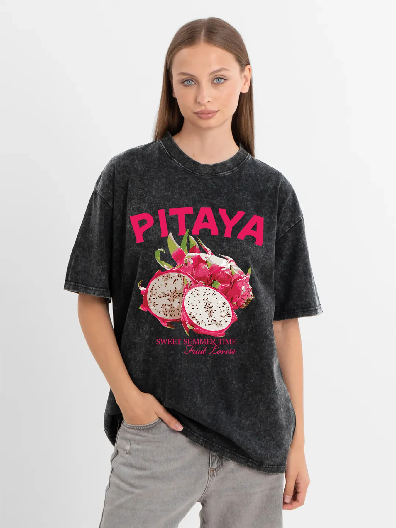 Fresh Fruit Pitaya Prints Retro Women T-Shirt Trendy Crewneck Oversize Tee Shirts Hip Hop Clothes Soft Cotton Short Sleeve
Fresh Fruit Pitaya Prints Retro Women T-Shirt Trendy Crewneck Oversize Tee Shirts Hip Hop Clothes Soft Cotton Short Sleeve
