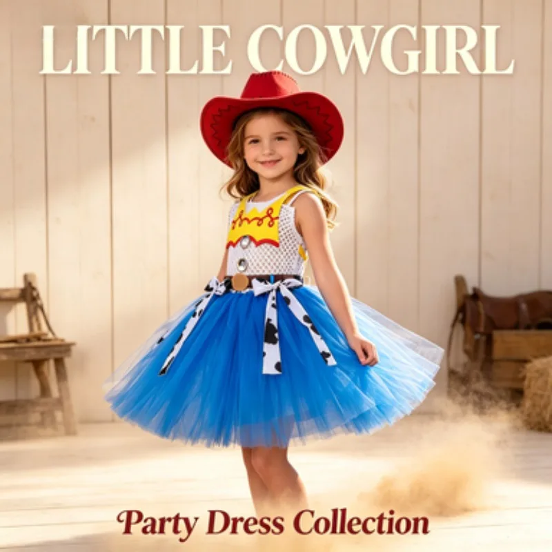 Girls' Denim Tutu Skirt Set, Kids' Western Denim Tulle Princess Outfit, Fun Clothes For Children's Halloween Party Celebrations
Girls' Denim Tutu Skirt Set, Kids' Western Denim Tulle Princess Outfit, Fun Clothes For Children's Halloween Party Celebrations