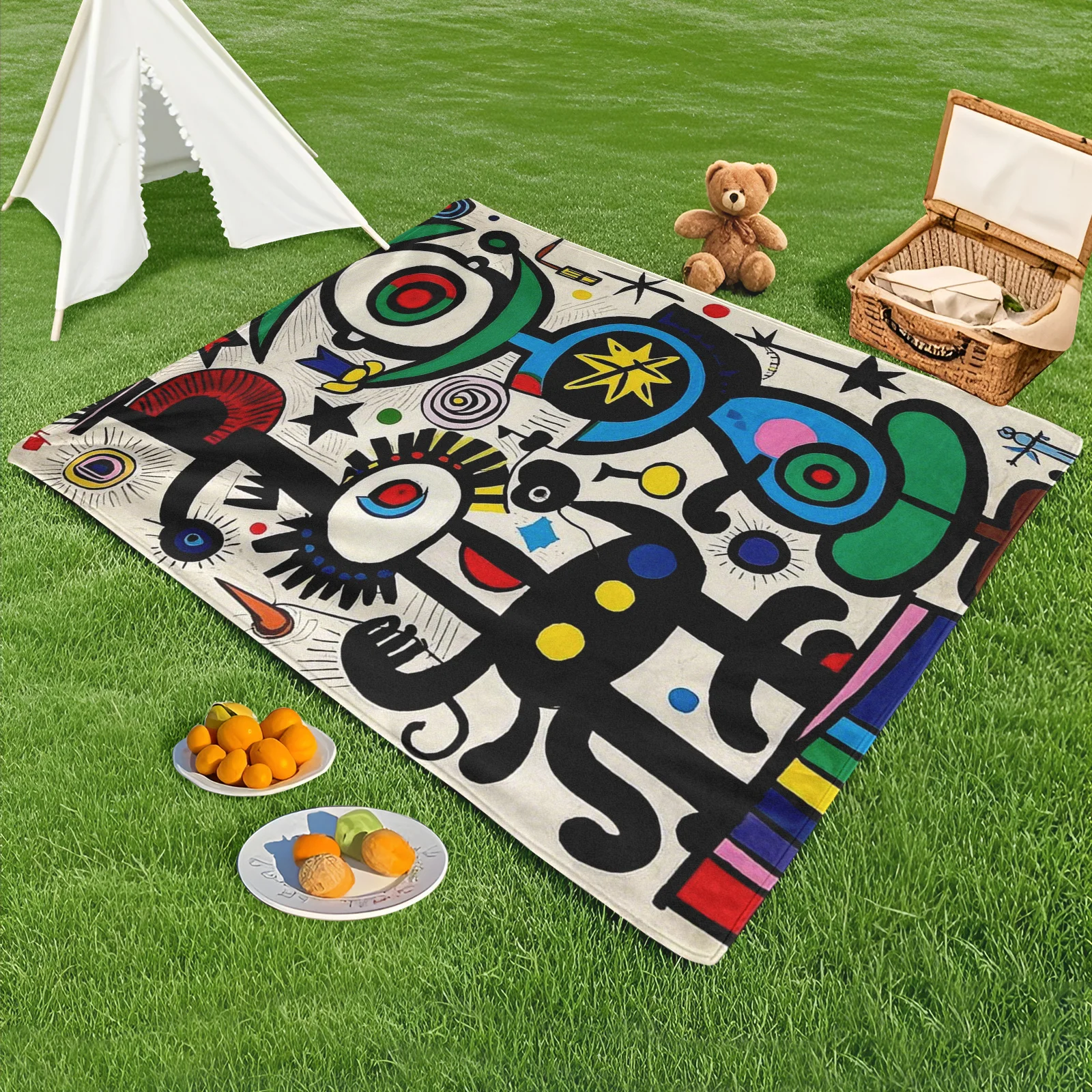 Cheerful Pale Yellow Outdoor Blanket With Green Geometric Patterns For Childhood Playtime And Creative Outdoor Explorations
Cheerful Pale Yellow Outdoor Blanket With Green Geometric Patterns For Childhood Playtime And Creative Outdoor Explorations